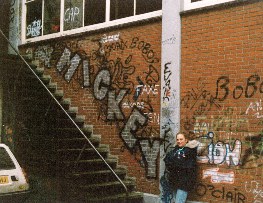 Groningen, early 1986 One of Mick's first documented pieces.