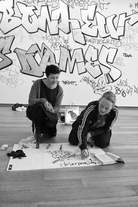 Olowska and La Rock. Photo: A curator's camera - Martijn van Nieuwenhuyzen