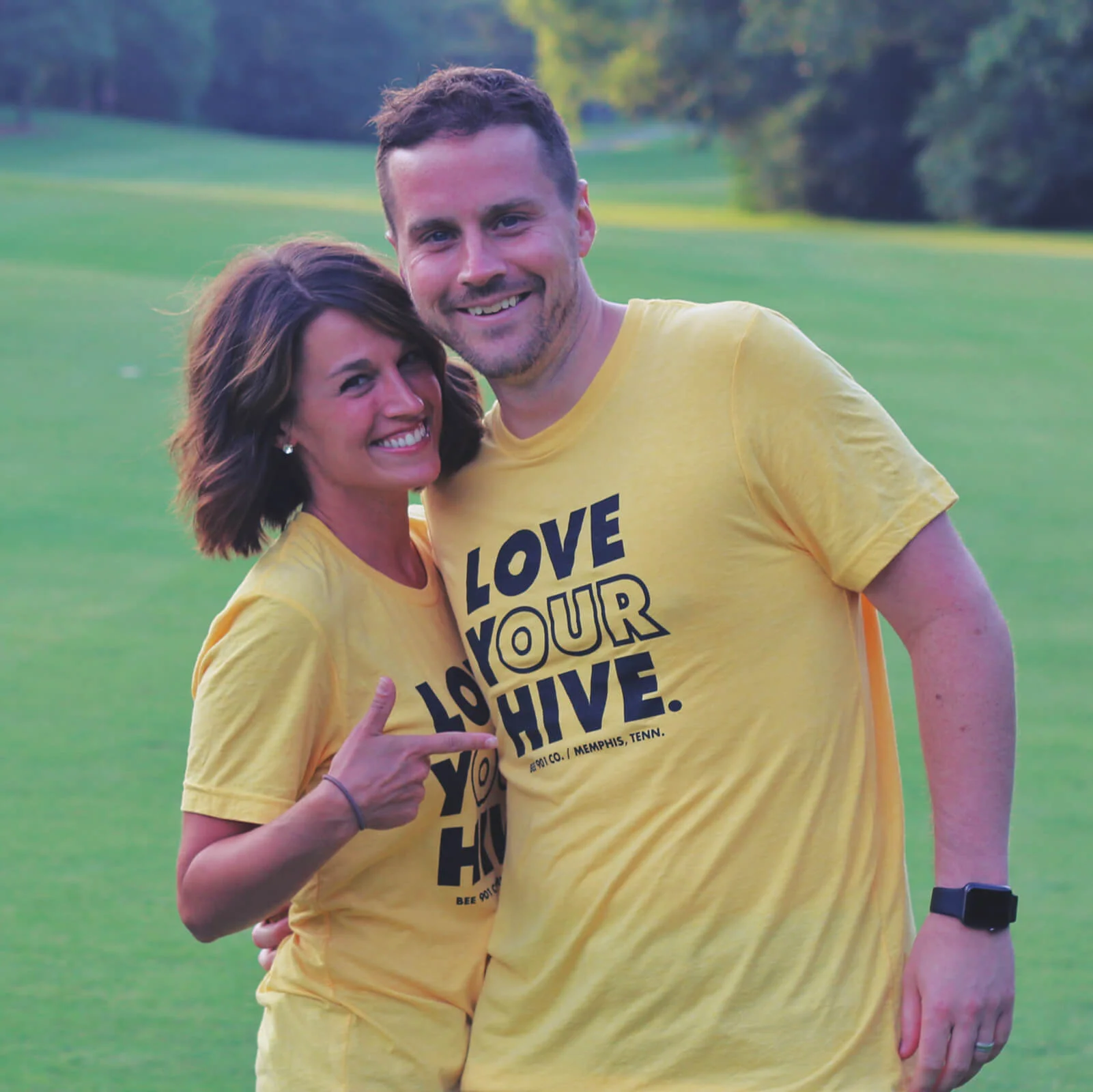 "Love Your Hive" Yellow Tee
