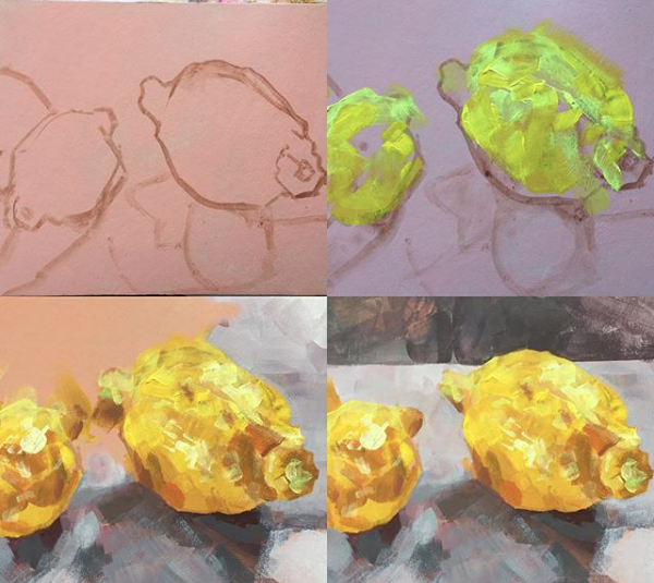 A take on the famous 1915 proverb coined by Elbert Hubbard. When life gives you lemons …paint them.