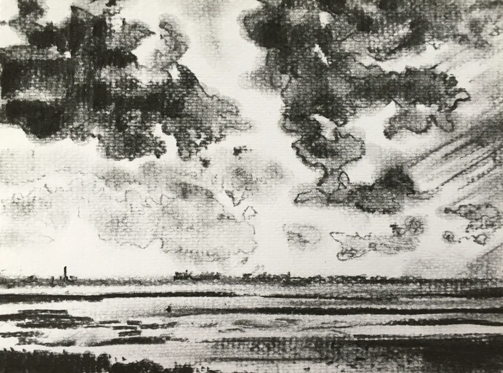View from The Leas, study, 2018