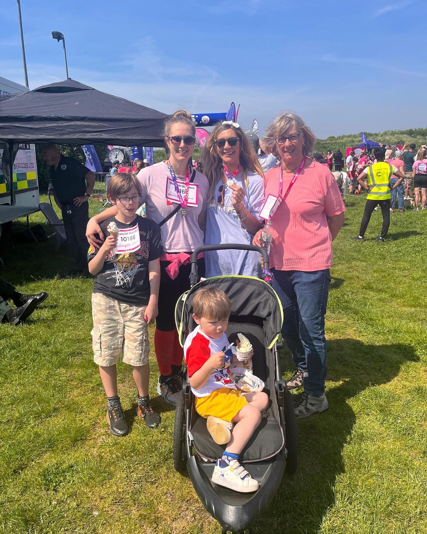 On Sunday my family and I took part in the @cr_uk Cancer Research 5k Race for Life at Garon&rsquo;s Park - including my mum who is now 82?!?! (she walked btw!).

We lost two of our closest friends to cancer in recent years so wanted to do it for them