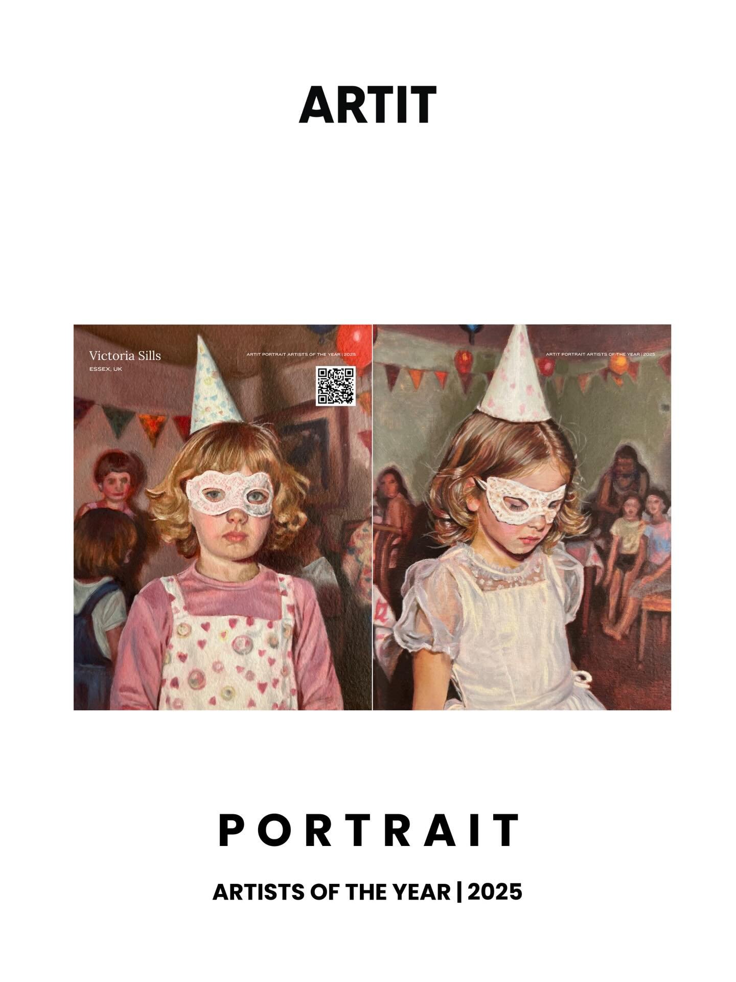 So honoured and excited to be included in the @artit_net Portrait Artist of the Year 2025 publication alongside some brilliant artists from across the world.

This year Artit will also award two prizes - The People&rsquo;s Choice award and The Jury a