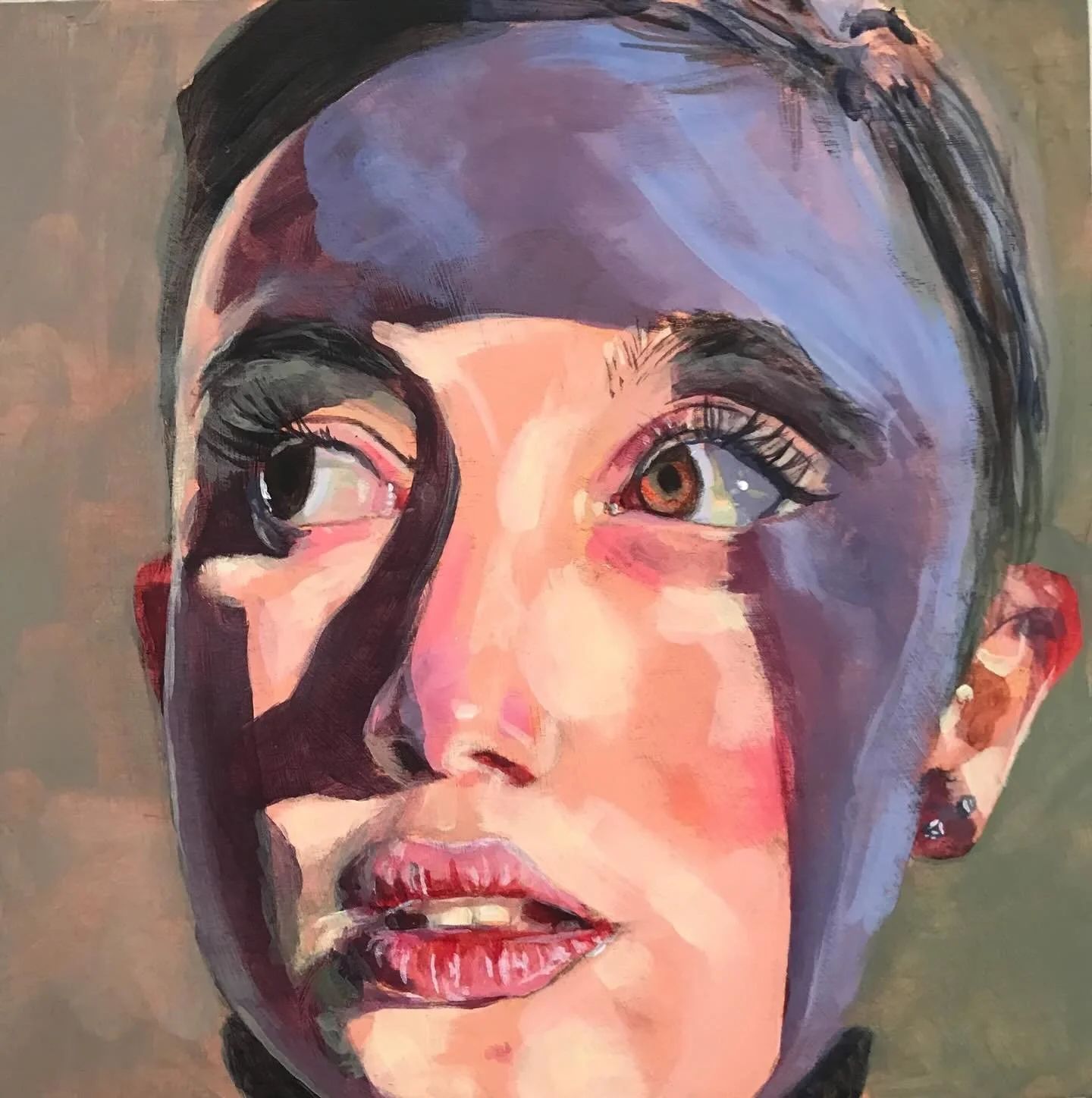 Excited to have my painting &lsquo;Emily&rsquo; selected for the ArtCan show &lsquo;Artistic Intelligence&rsquo; @fitzrovia_gallery_139 

&lsquo;Emily&rsquo; was painted from a @cane.yo reference by @emilymackart 🙏in 4 hours in the run up to filming