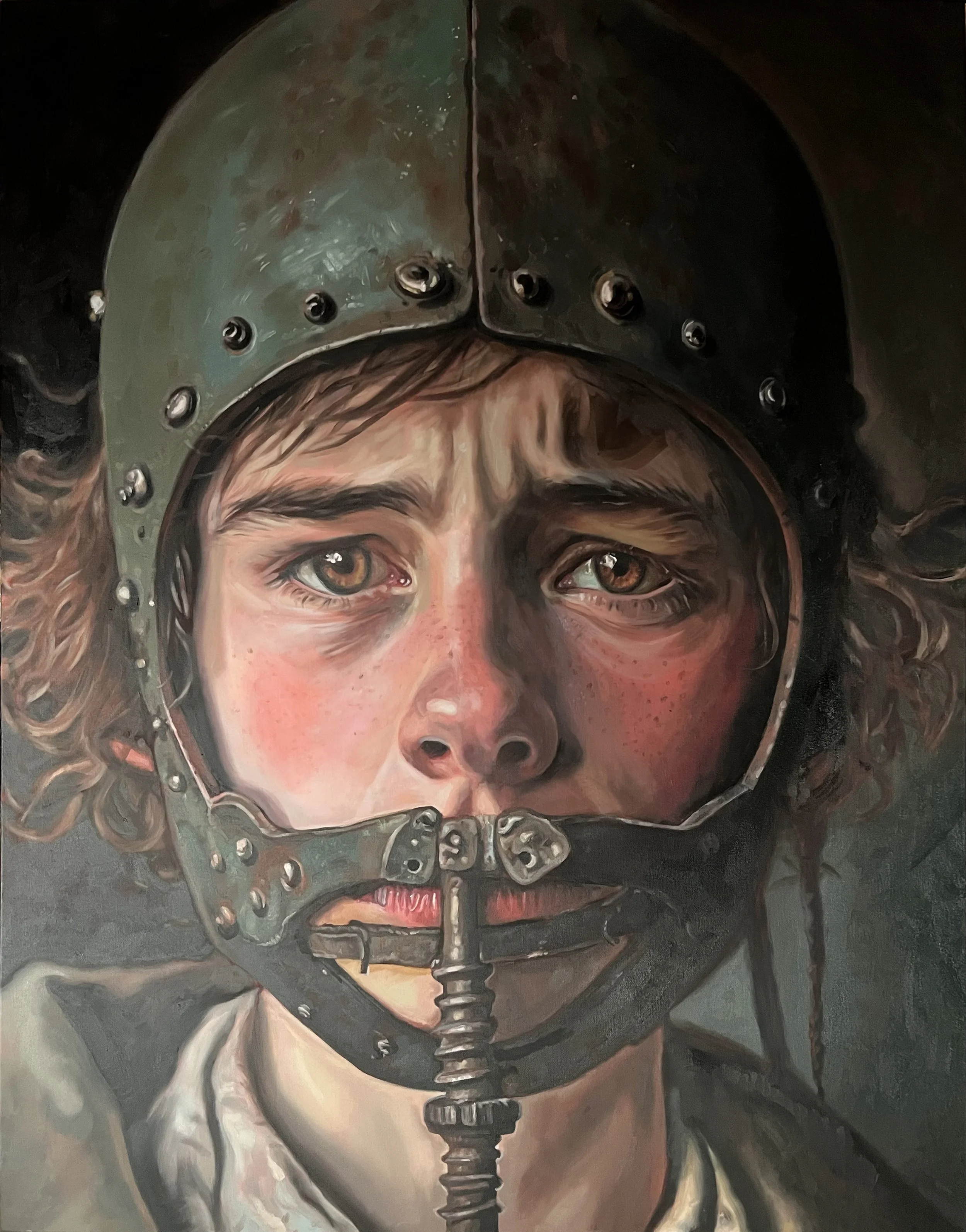 Chargrined - oil on canvas - 129 x 103.5 cm