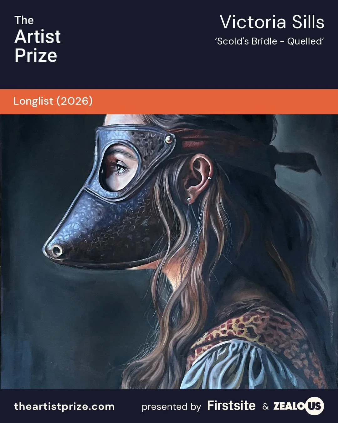 I&rsquo;m over the moon that &lsquo;Quelled&rsquo; part of the #scoldsbridle series has been longlisted for #theartistprize co-founded by @firstsitecolchester and @zealous_co 

The Artist Prize is a new &pound;30,000 open art prize awarded to a singl