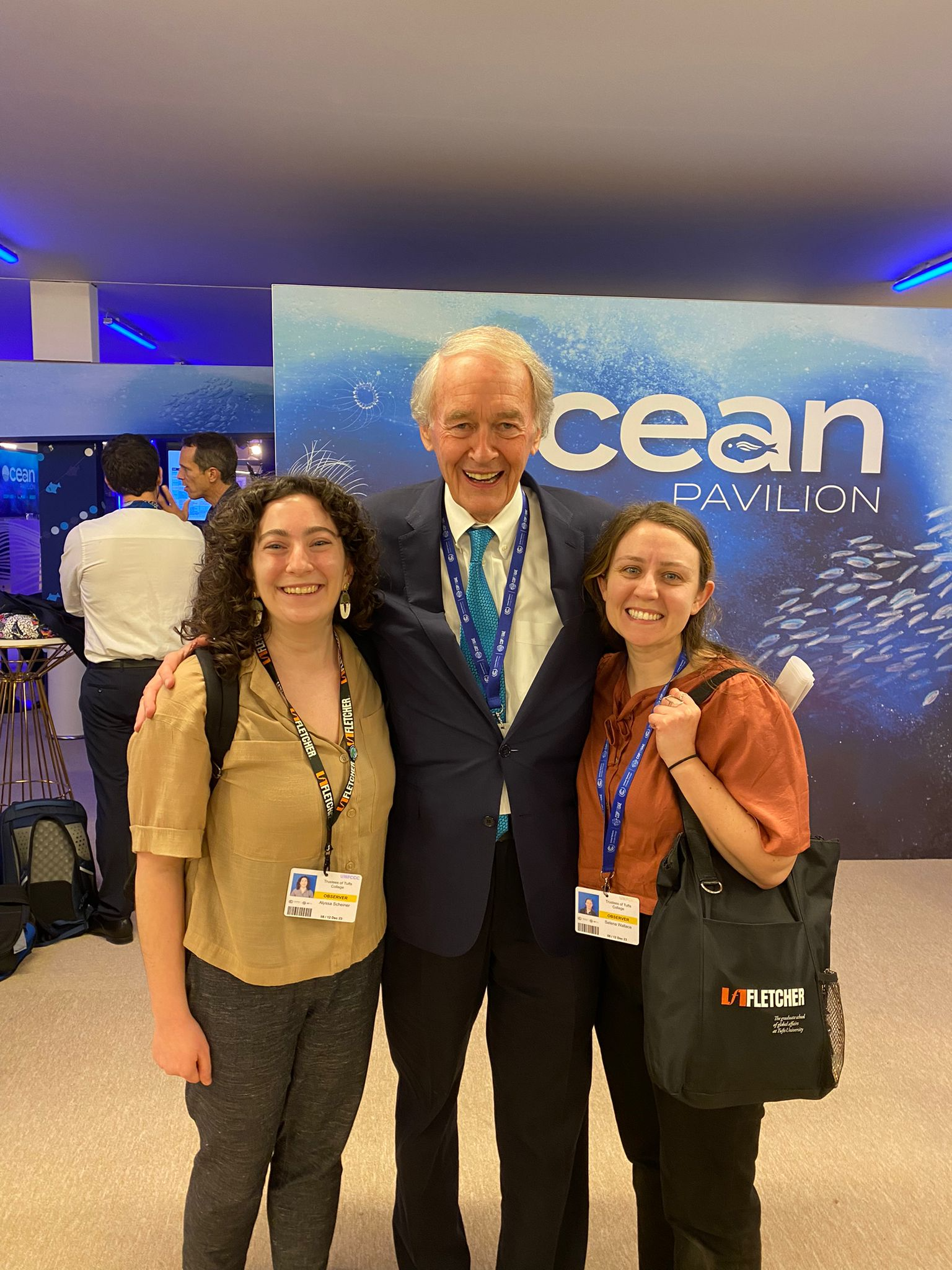 Alyssa and Selena with Senator Ed Markey.png