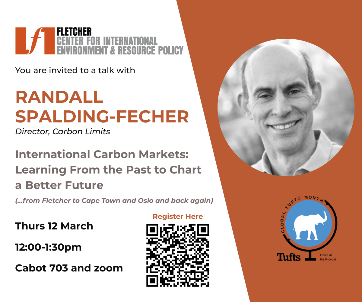 Randall Spalding-Fecher: International Carbon Markets: Learning from the Past to Chart the Future