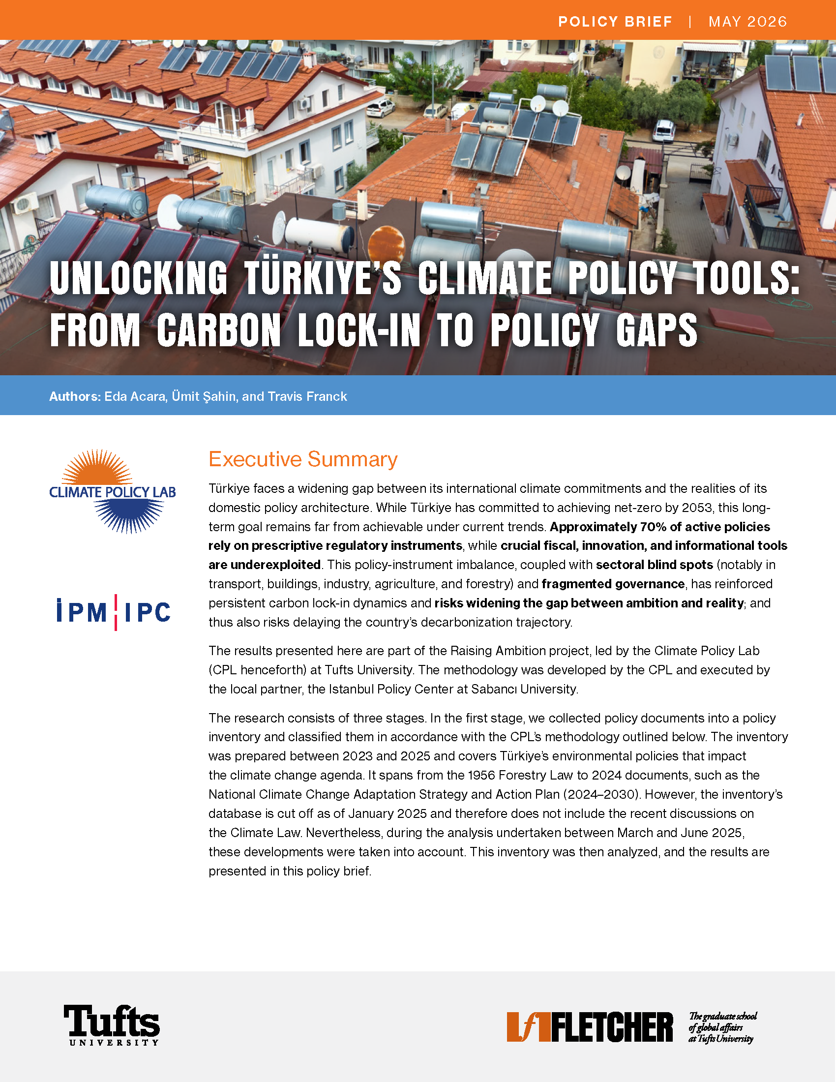Unlocking Türkiye’s Climate Policy Tools: From Carbon Lock-in to Policy Gaps (Policy Brief)