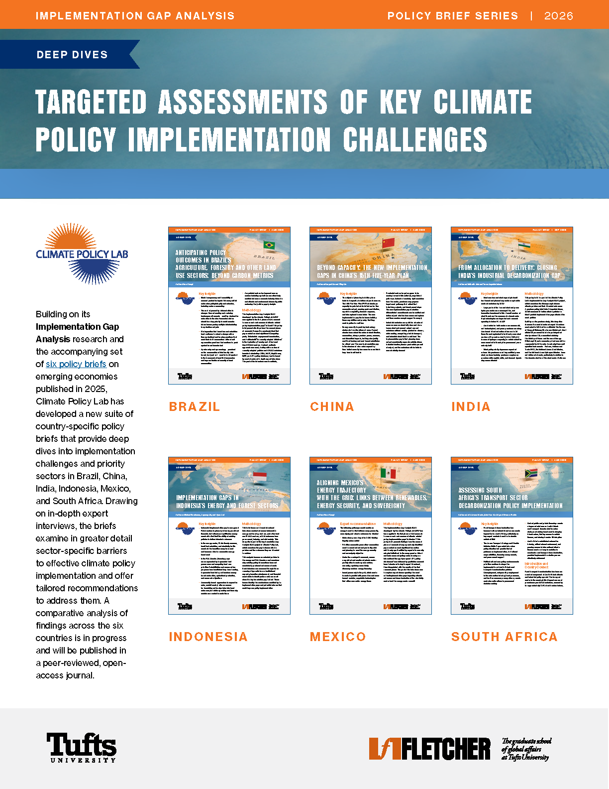 cover of CPL policy brief collection