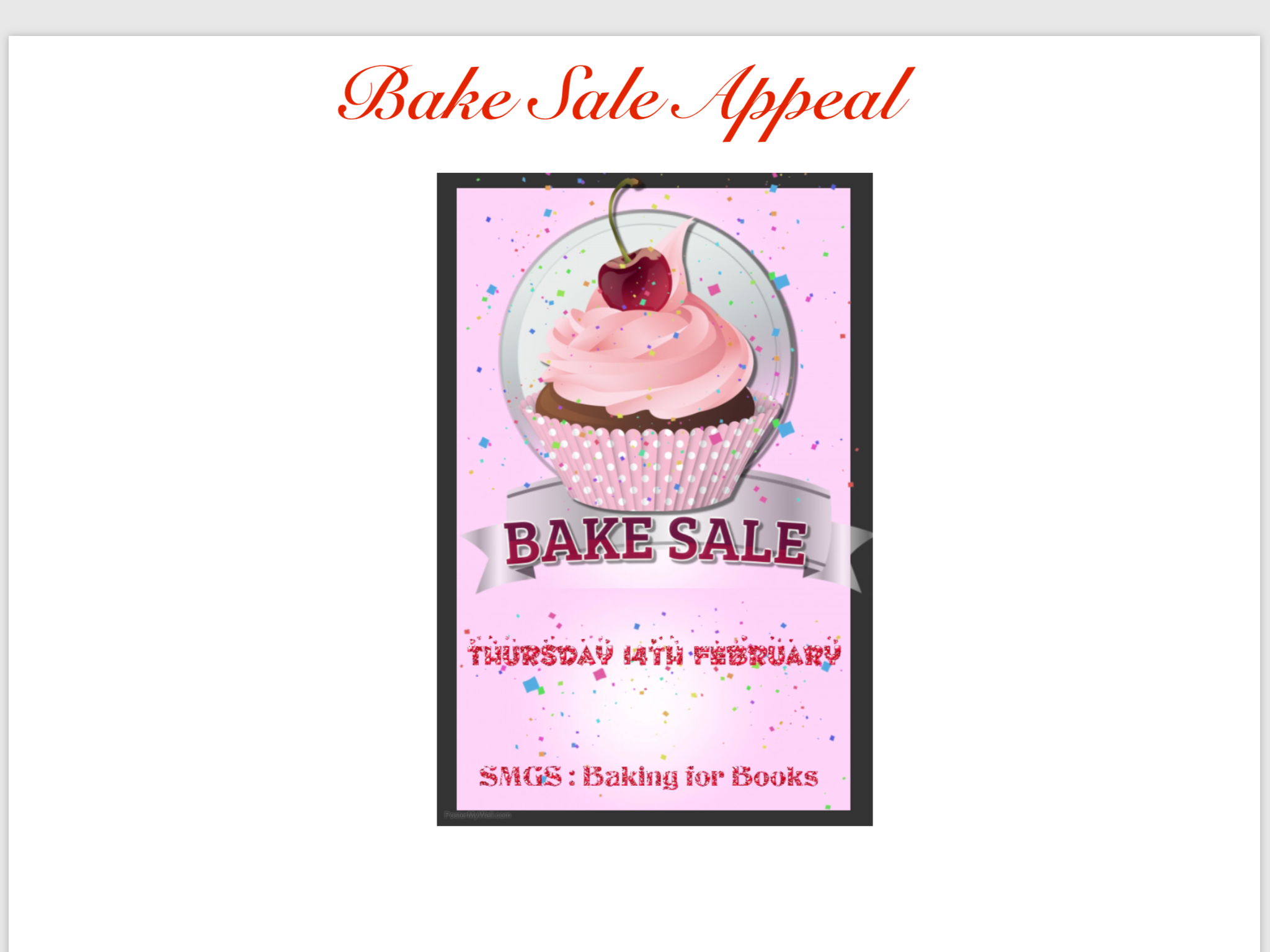 SMGS Reading Den Appeal