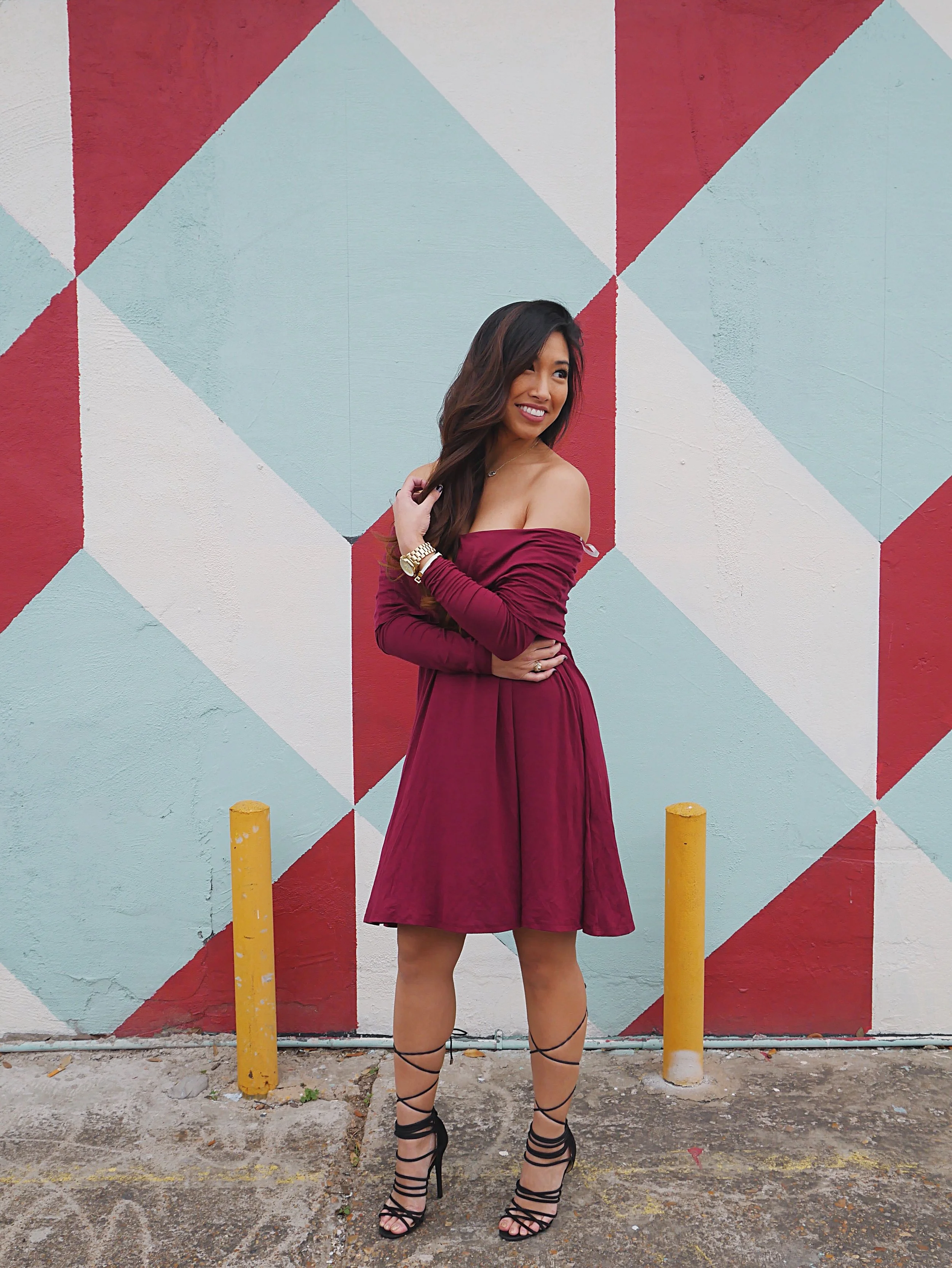 spanx for off the shoulder dress