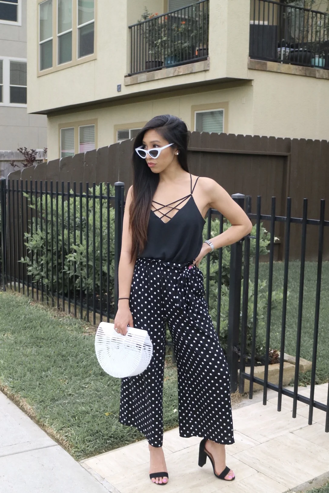 These polka dot culottes were $16! I wear them to work or out! 