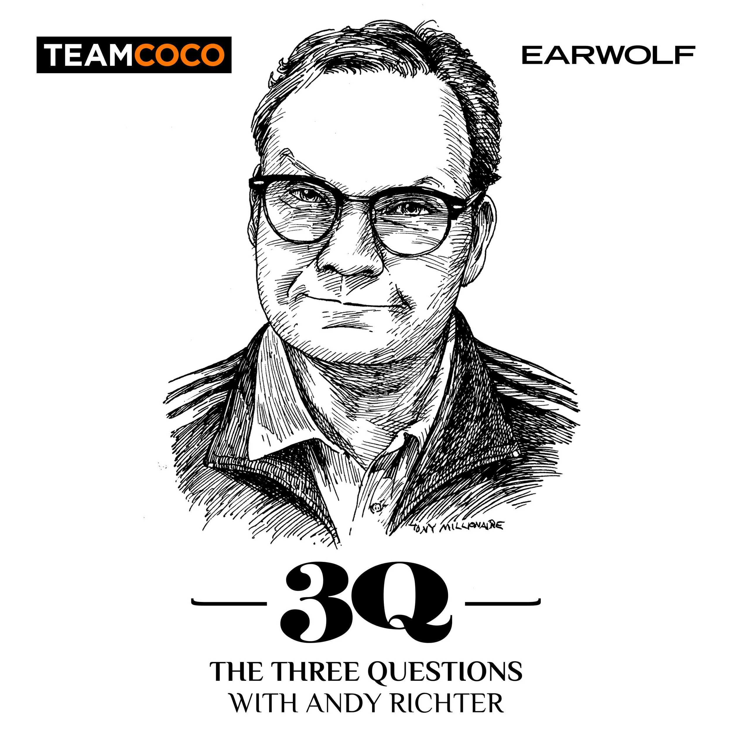 The Three Questions With Andy Richter - Podcast Art