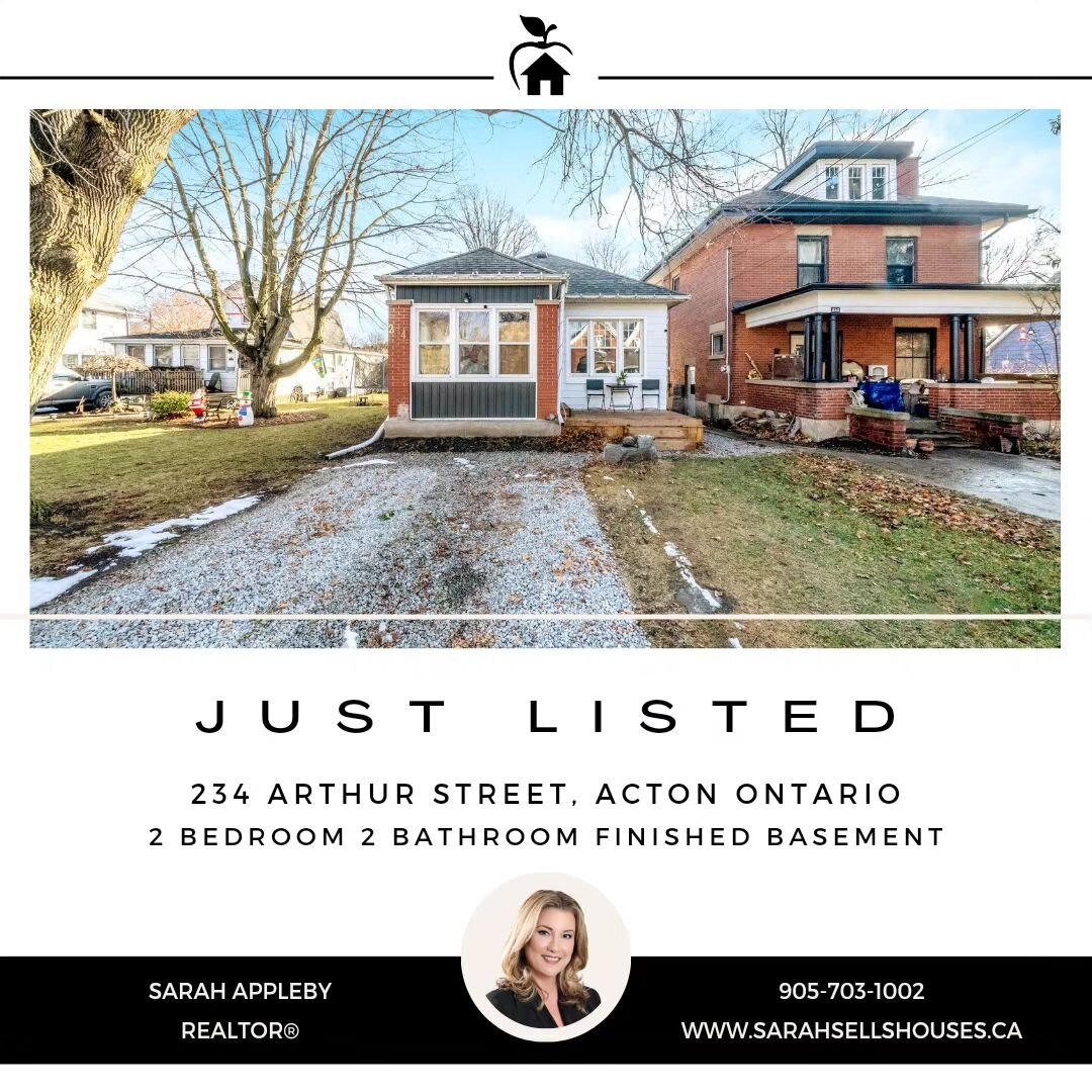 Discover comfort and convenience at 234 Arthur Street in Acton, Ontario. This well maintained 2-bedroom, 2-bathroom residence showcases a welcoming eat-in kitchen with timeless wood shaker cabinets, along with hardwood floors and tall ceilings. The f
