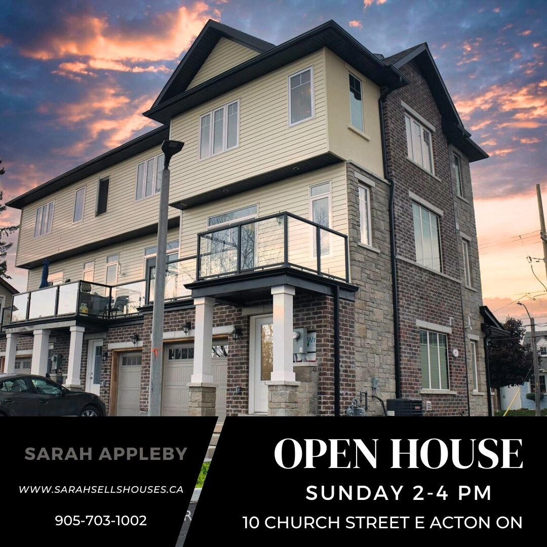 Come check out my Open House this Sunday from 2-4 @ 10 Church Street East in Acton. It&rsquo;s a BRAND NEW 2-bedroom 3-bathroom townhouse in the heart of downtown Acton. Close to everything! 
Brand new appliances, wide plank hardwood, big beautiful w