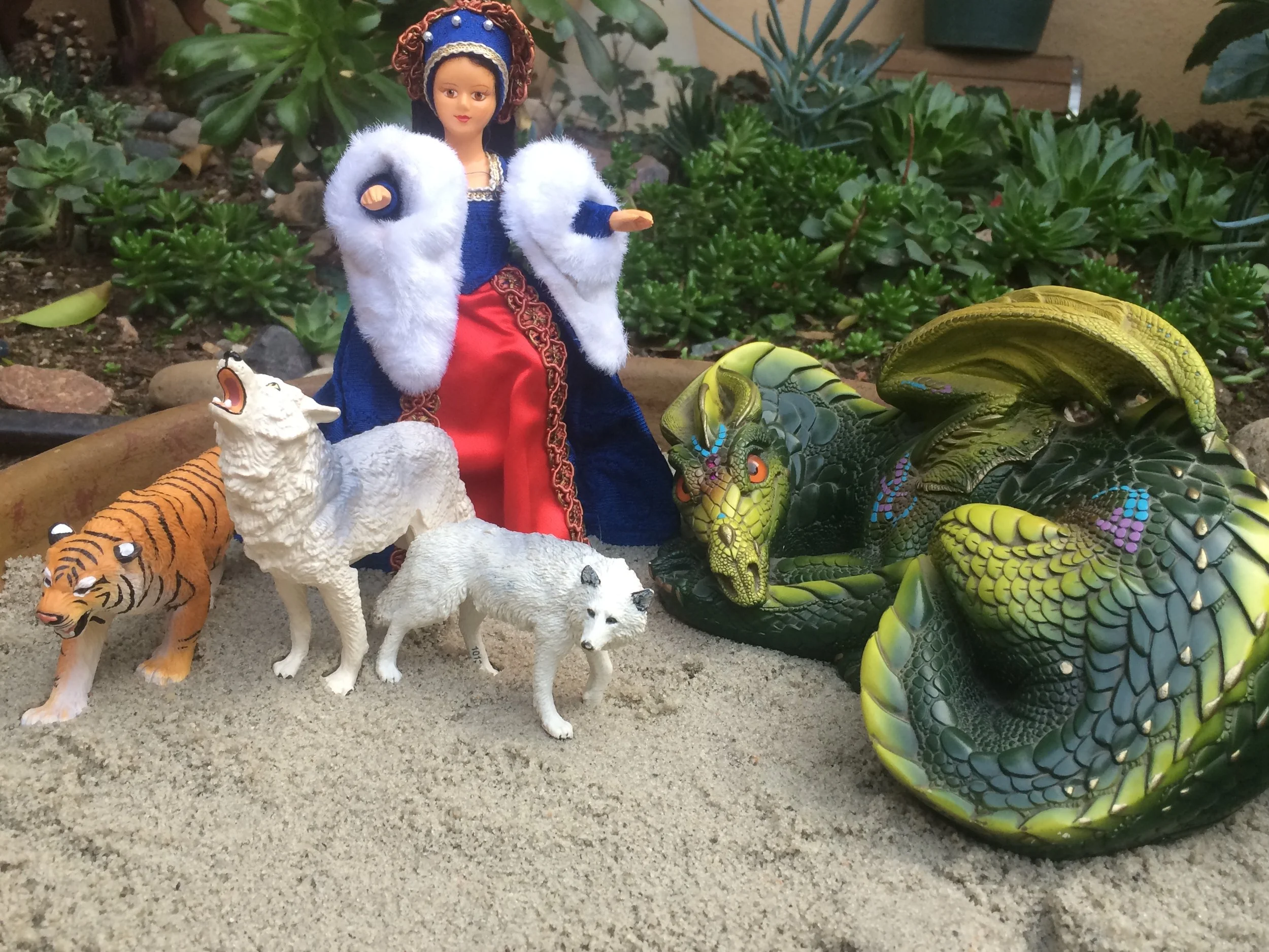 I practiced embodying dragon-rider-wolf-whisperer-sorceress...