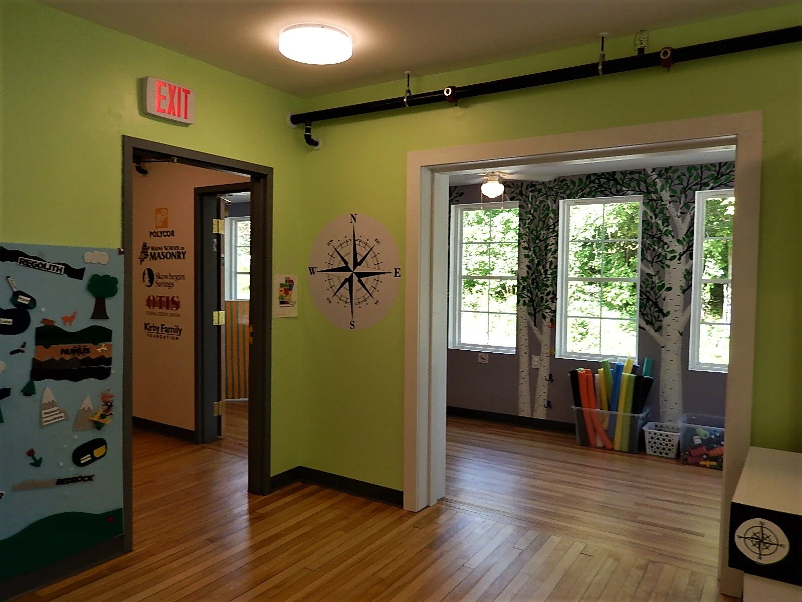 Nature Room with Building Room Beyond