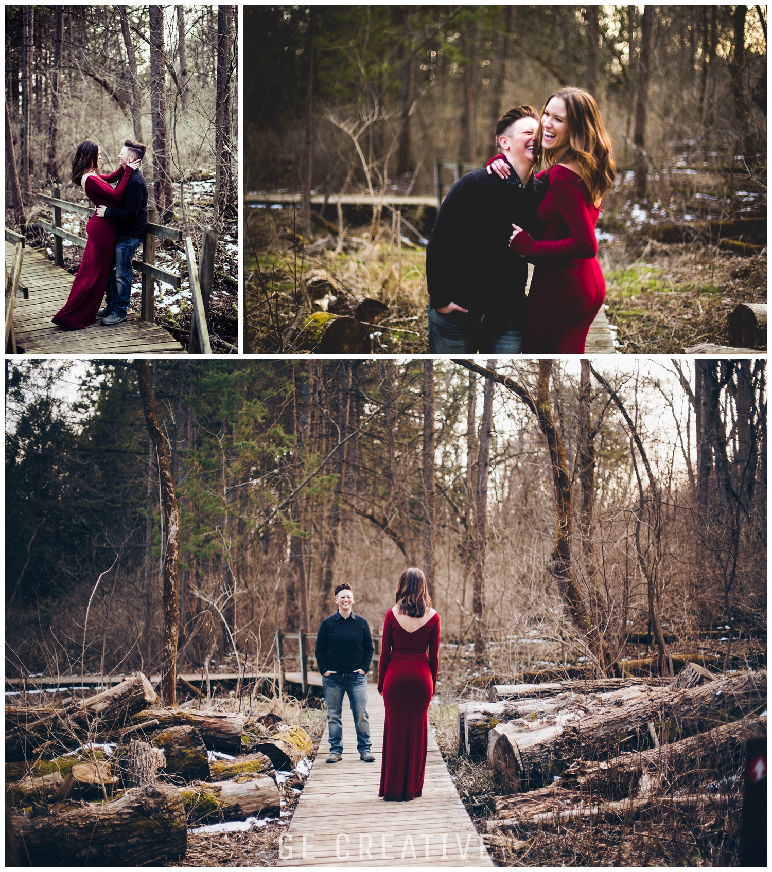 Romantic engagement photos