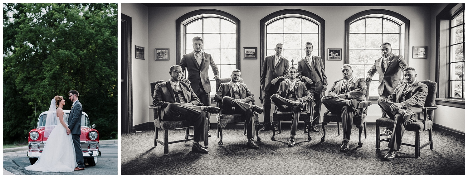 Vintage Style + Badass groomsmen.