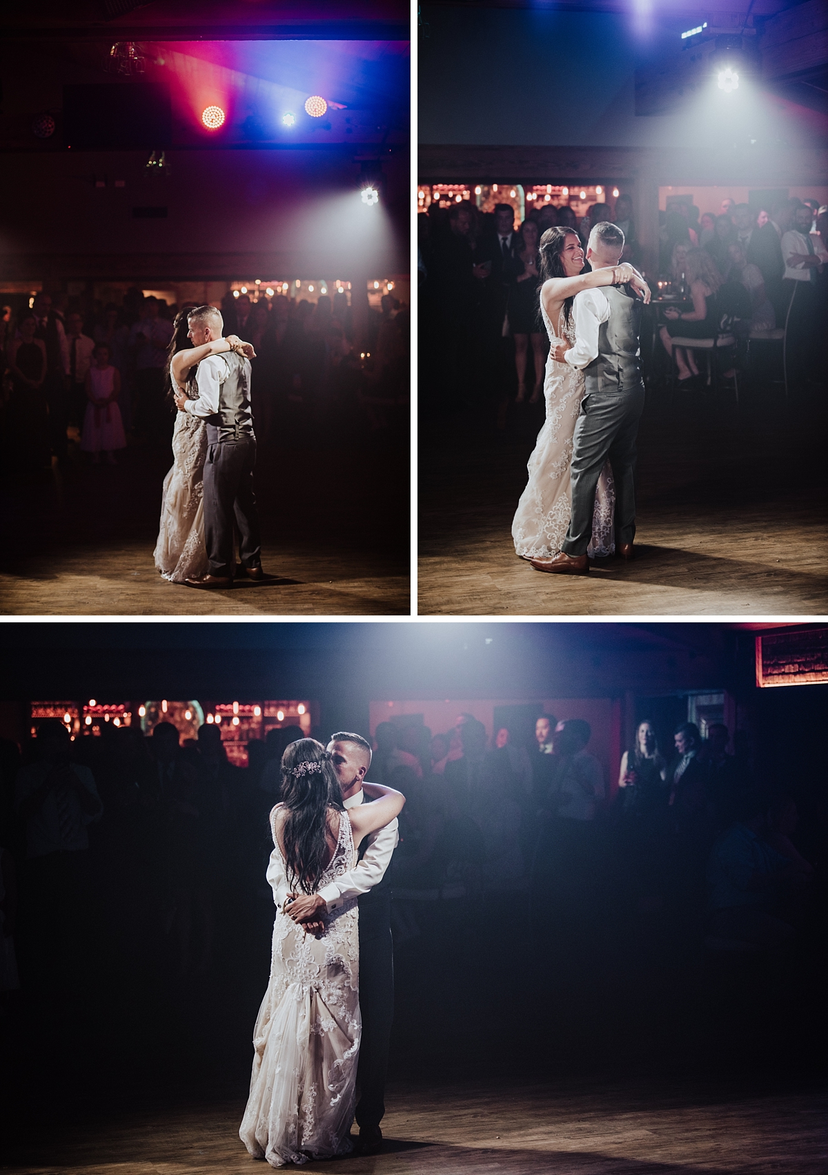 bride and groom dancing at rosewood