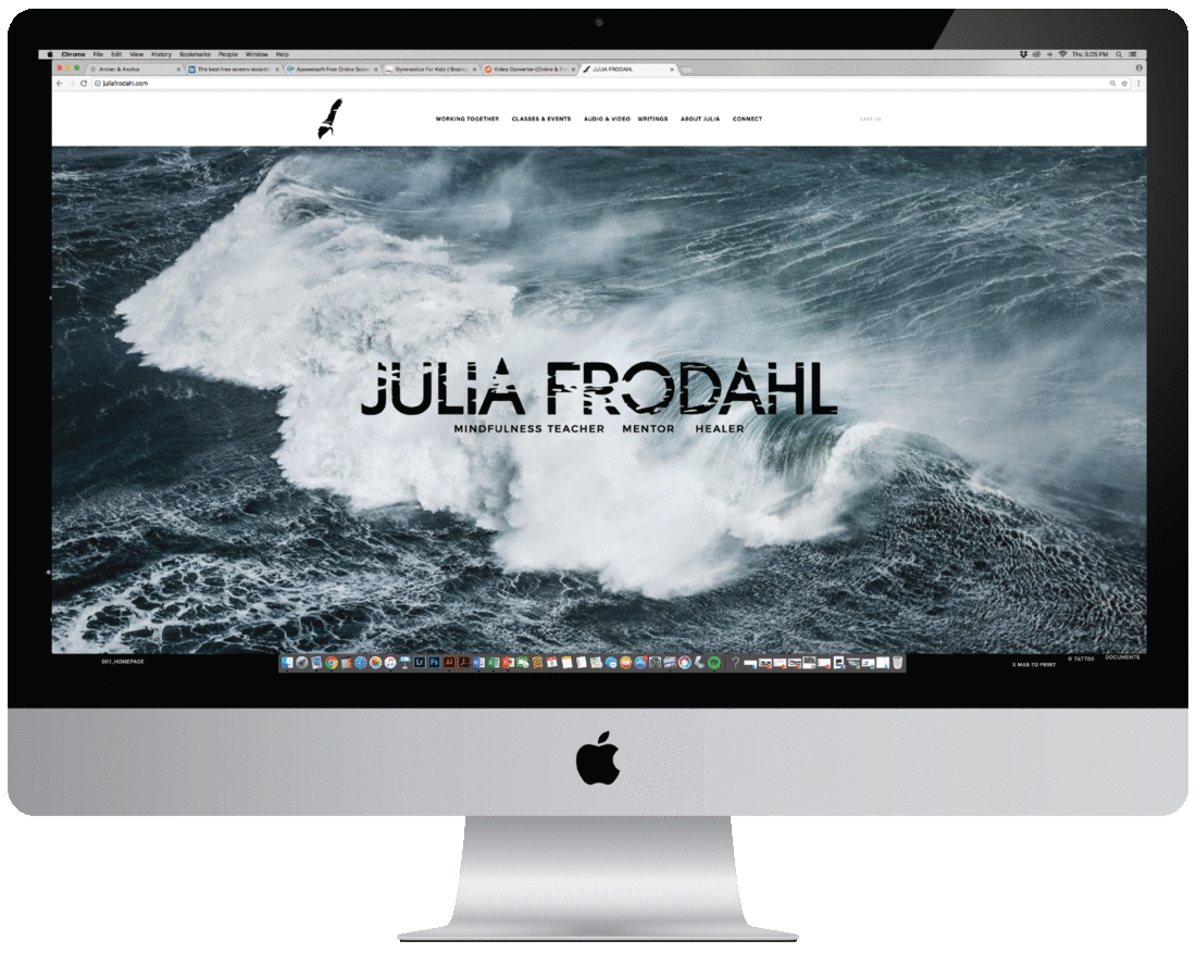 JULIA FRODAHL || RE-BRAND || WEBSITE