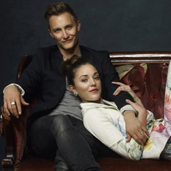 Nathan with his wife Laura Osnes