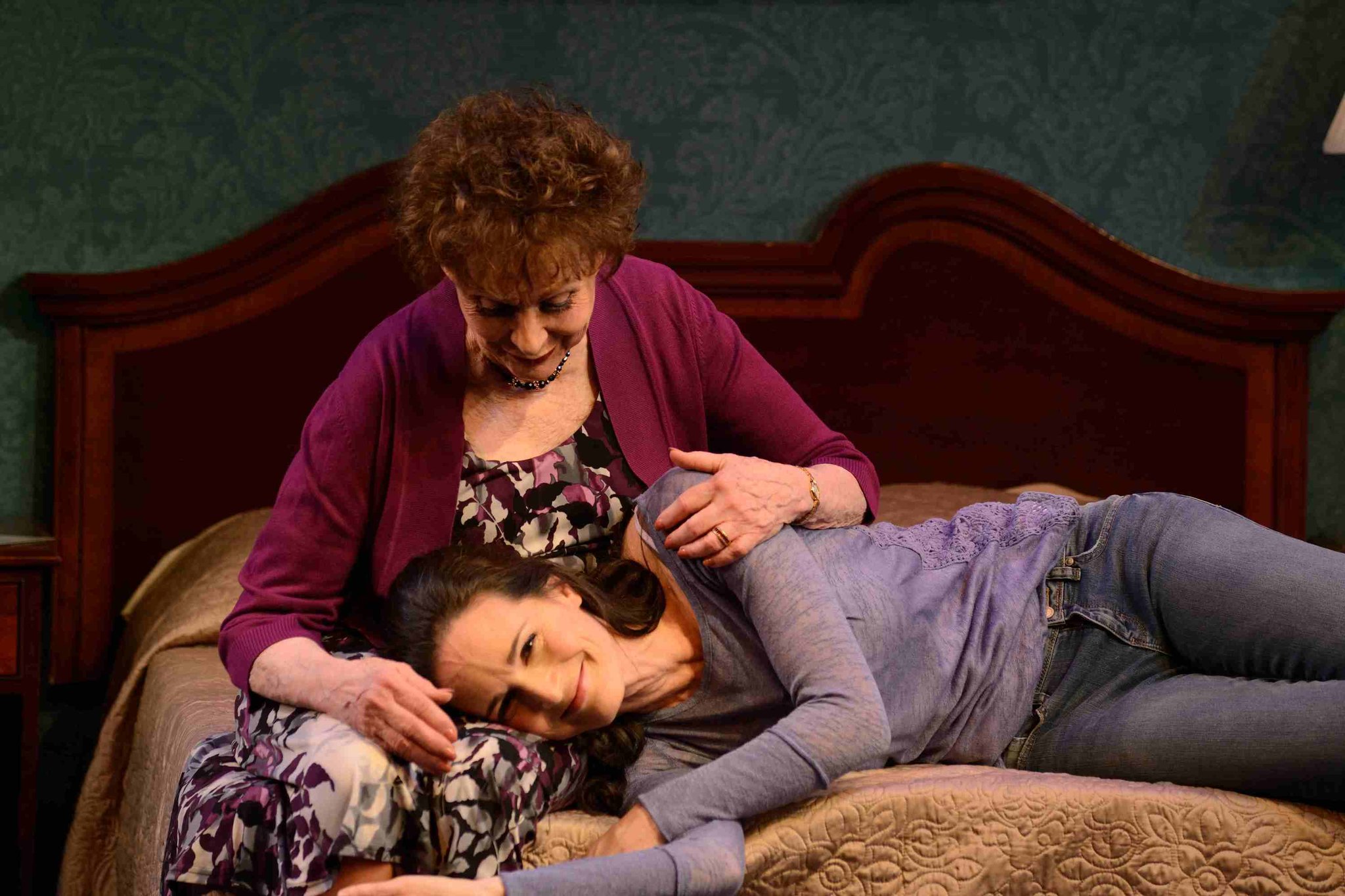 Handle With Care Carol Lawrence, seated, and Charlotte Cohn star at the Westside Theater Downstairs. Credit: Doug Denoff 
