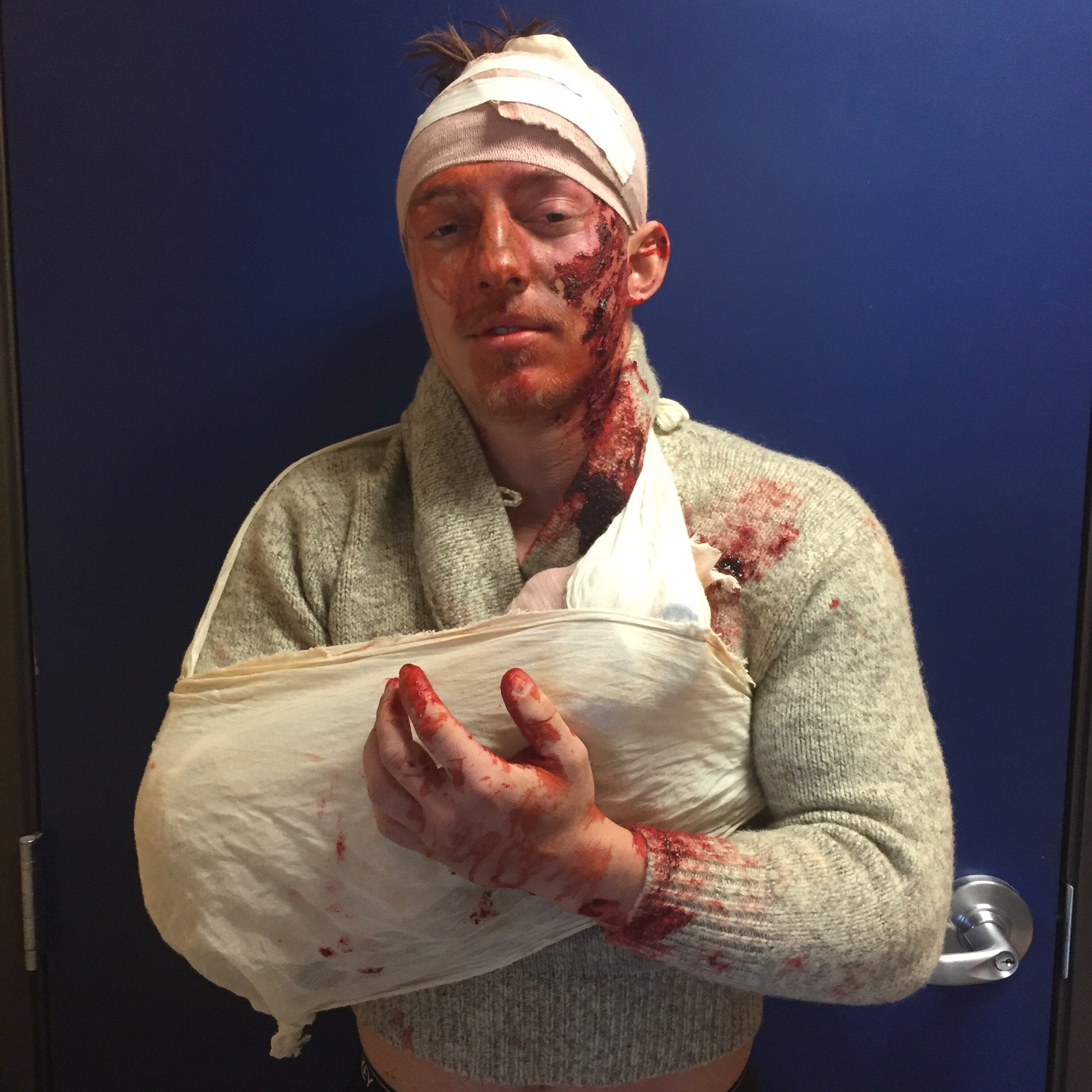 We step up our moulage game for re-certs.