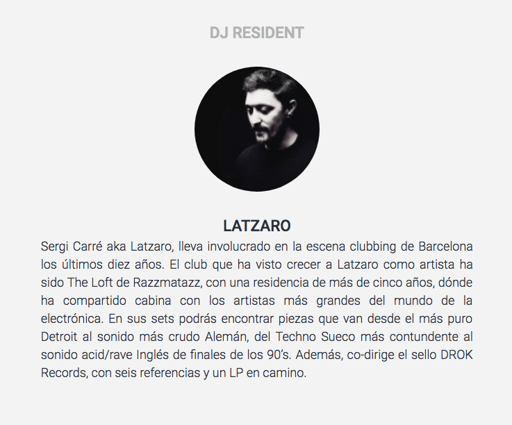 Fuente: Razzmatazz online. 