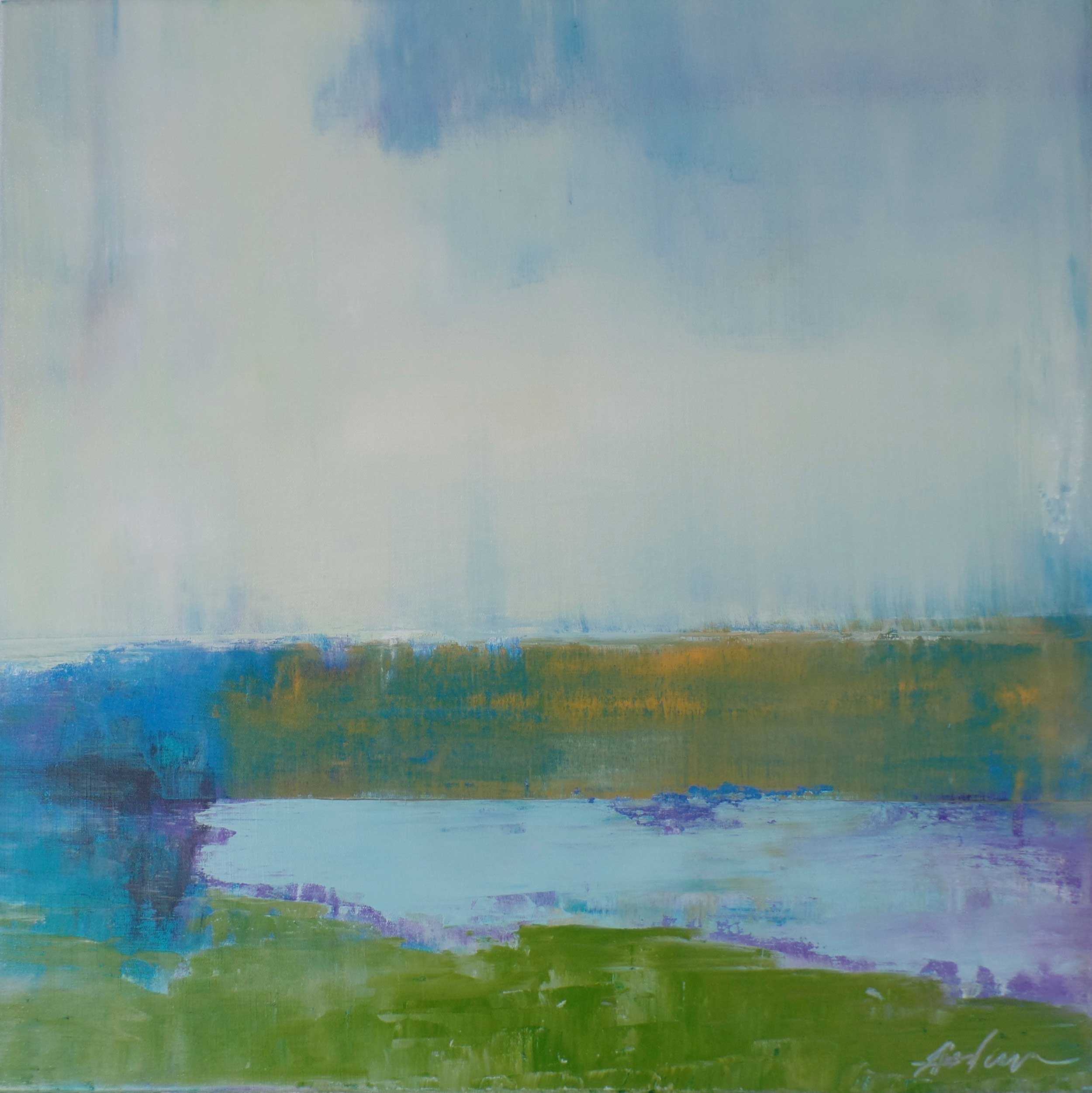 'Winter View' Oil on canvas 24 x 24"