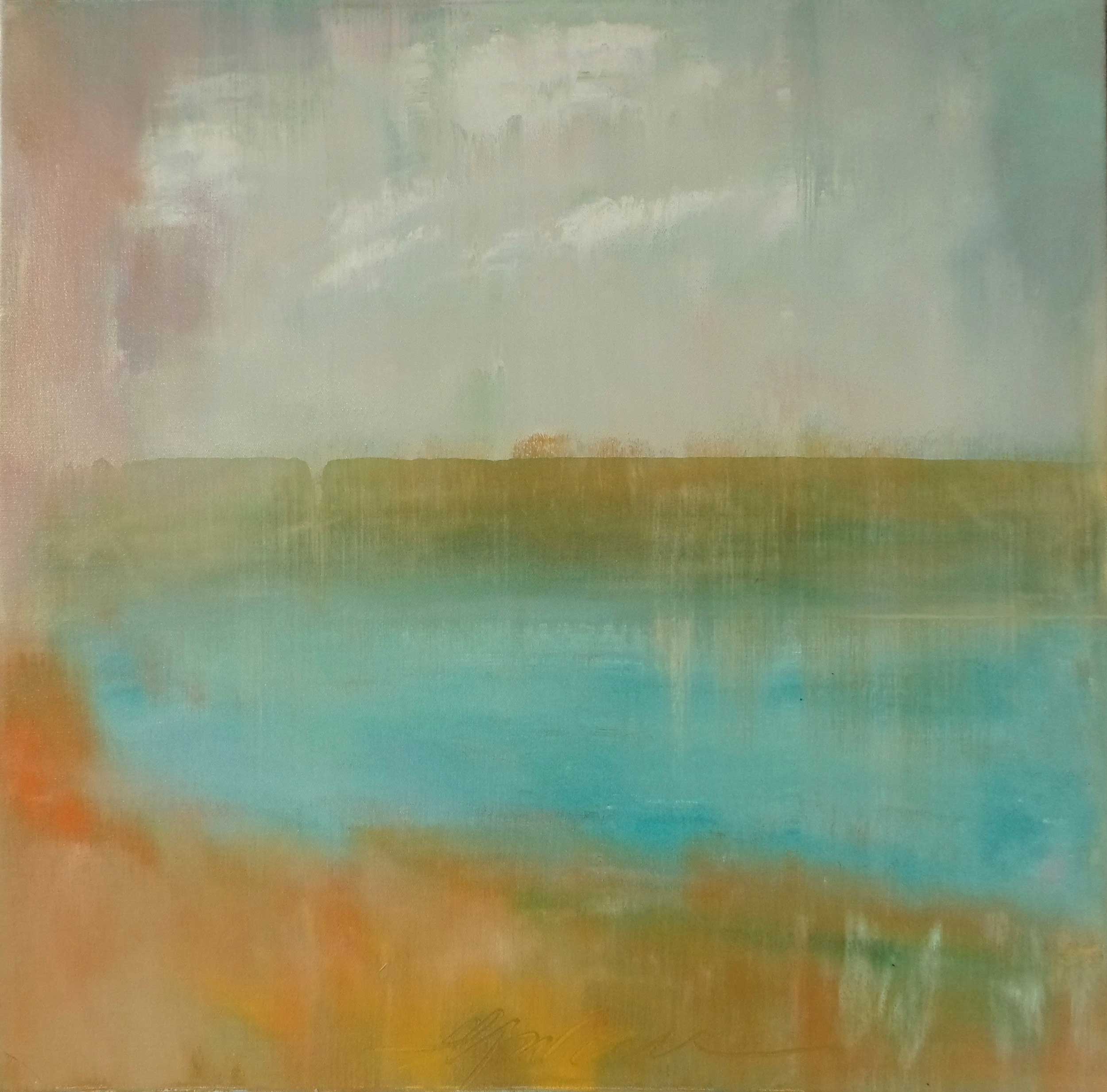 'Summer View' Oil on canvas 24 x 24"