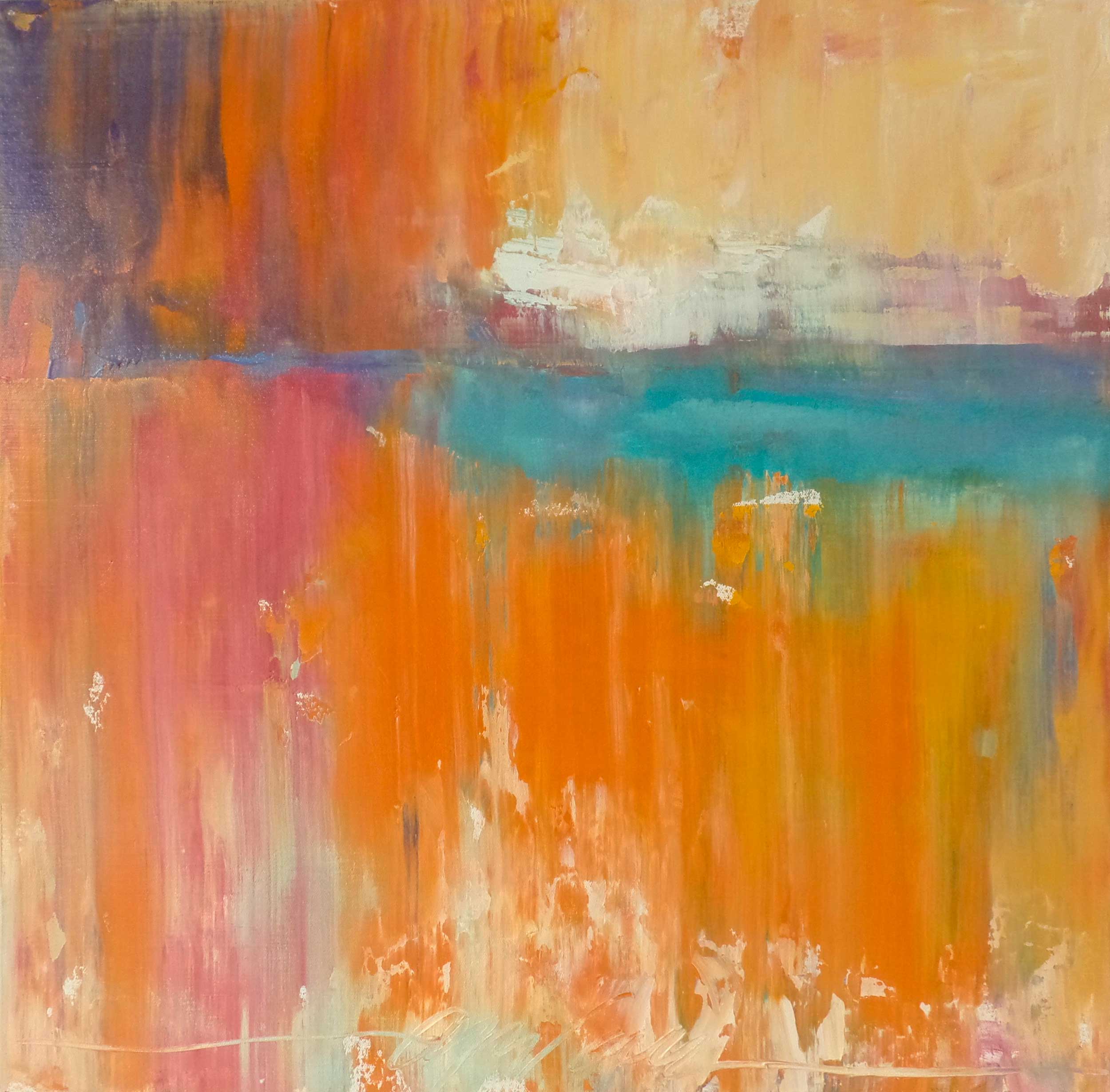 'Fall View' Oil on canvas 24 x 24"
