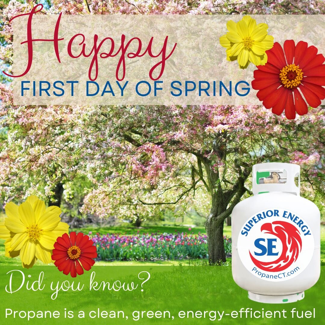 🌸 Hello, Spring! 🌼

Did you know? Propane is a clean, green, energy-efficient fuel source

Propane is a non-toxic, non-poisonous fuel that poses zero environmental risk to soil, groundwater, drinking water, marine ecosystems or other sensitive habi