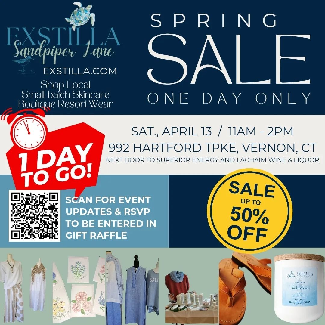 Shop local, treat yourself, and the best part, proceeds from your purchase will help save a furry friend in need at the @cthumanesociety

See you tomorrow at the @exstillasandpiperlane Spring '24 Shop &amp; Sip pop-up shop!