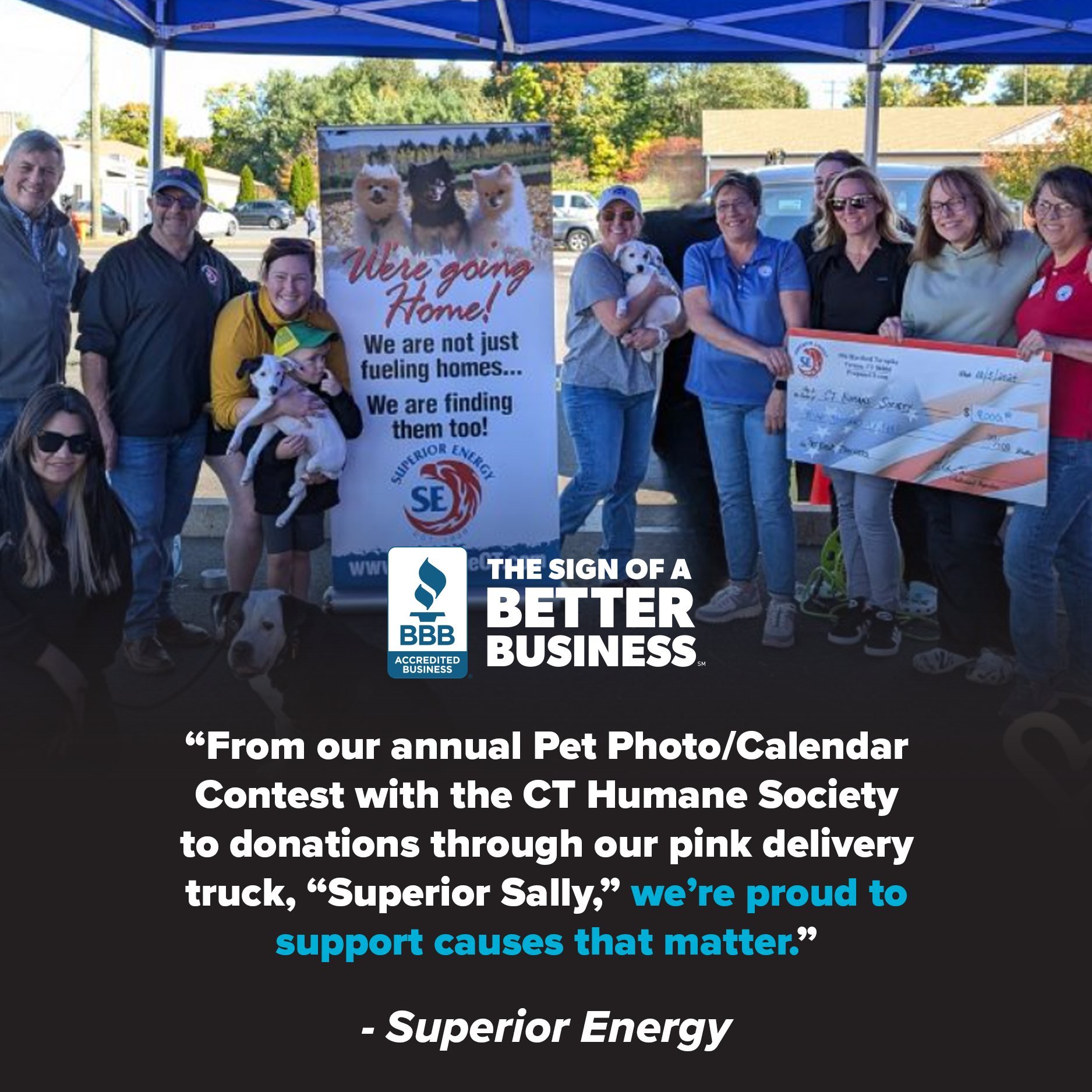 Thank you so much to @bbbservingct for featuring us and our community work! 
🐾 You can find out more about our upcoming @cthumanesociety calendar fundraiser on our website: PropaneCT.com/giving-back

#repost 

We asked our BBB Accredited Businesses 