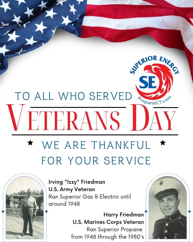 🇺🇸 Thank you to all who have served&mdash;and to the families who gave strength behind every hero. Your sacrifice, bravery, and dedication protect the freedoms we cherish. We honor you today and every day.
#VeteransDay
PropaneCT.com/our-story
