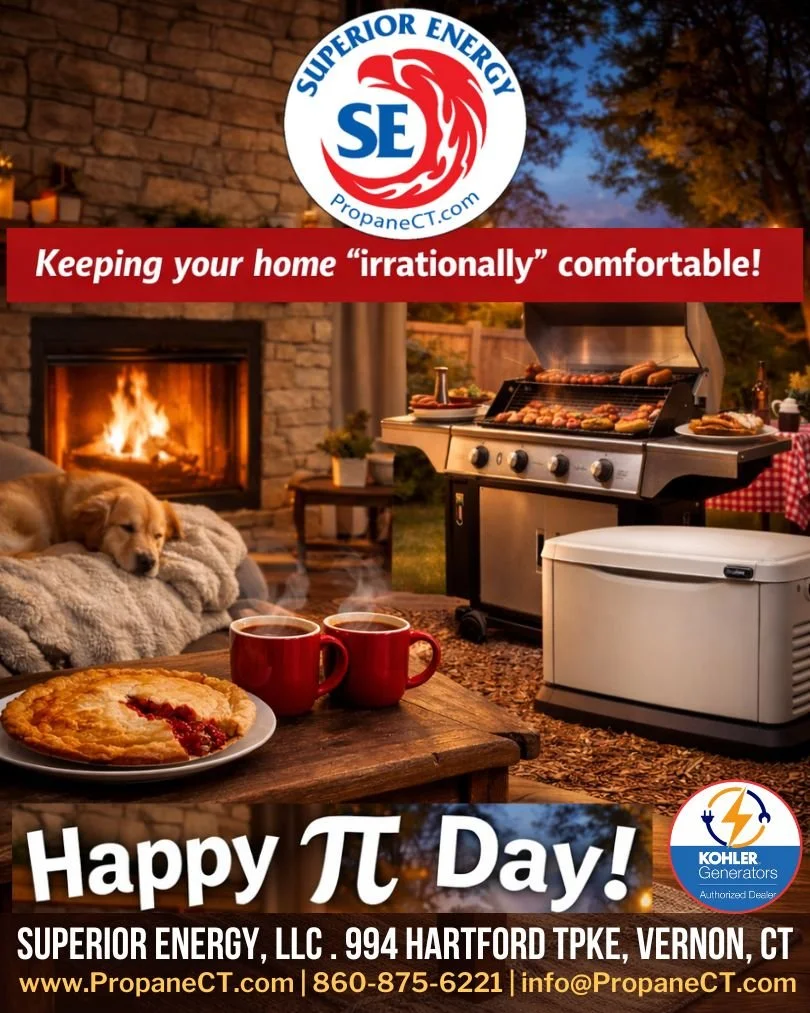 Happy Pi Day! 🥧 3.14 reasons to love propane:

1️⃣ Warm homes
2️⃣ Hot meals
3️⃣ Reliable backup power
.14️⃣ And drivers who always show up 😎

The math is simple: when it comes to propane, you want the right partner.
Nothing irrational about it.

👉