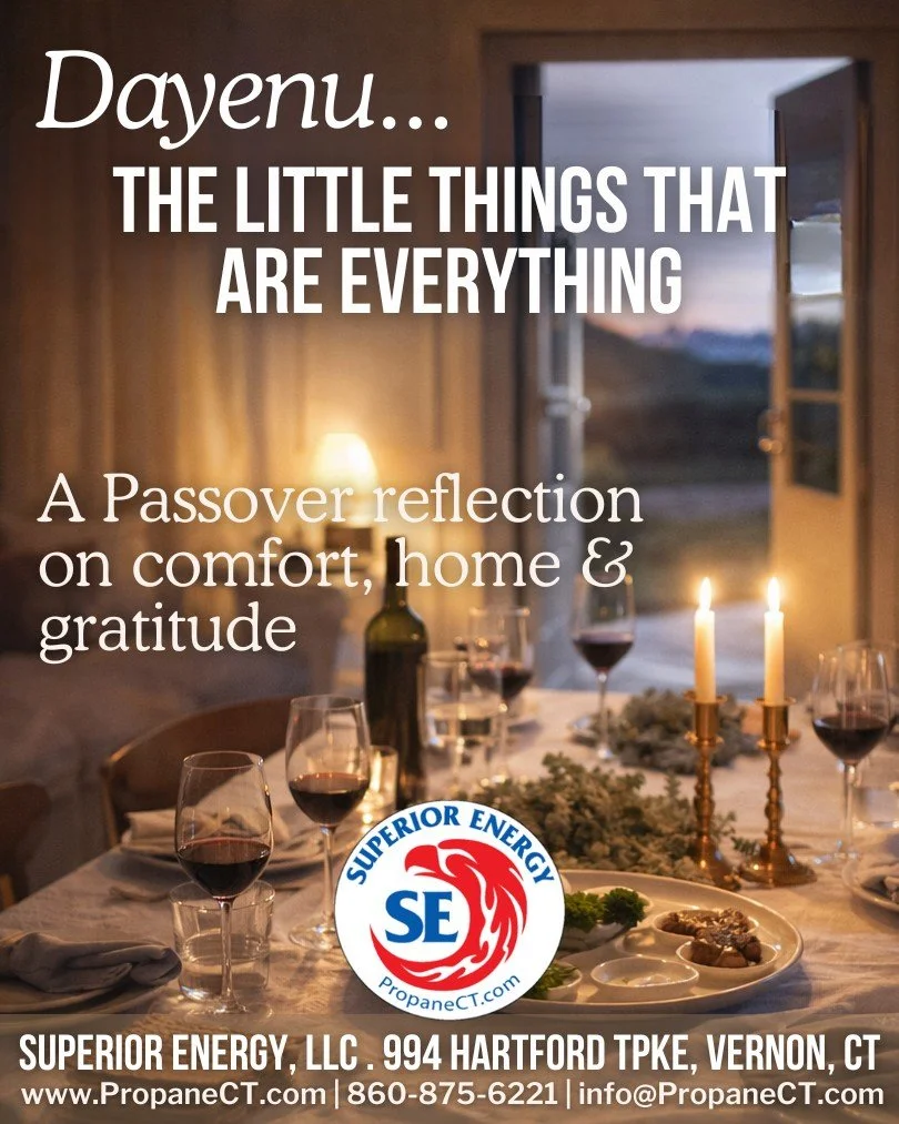 For the warmth of home 🔥, the meals we share, and the moments together...Dayenu ✨ From our family to yours, wishing you a warm &amp; meaningful Passover.

✨ Dayenu: The Little Things That Are Everything
A Passover reflection on comfort, home &amp; g