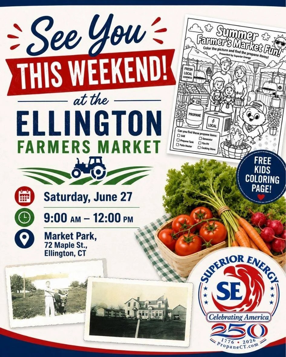 THIS WEEKEND! Come see us at the Ellington Farmers Market @ellingtongrown

📅 Sat., June 27
⏰ 9am to 12noon
📍 Market Park - 72 Maple St. Ellington, CT

With our own roots in Ellington farming, it&rsquo;s especially meaningful to support local farmer