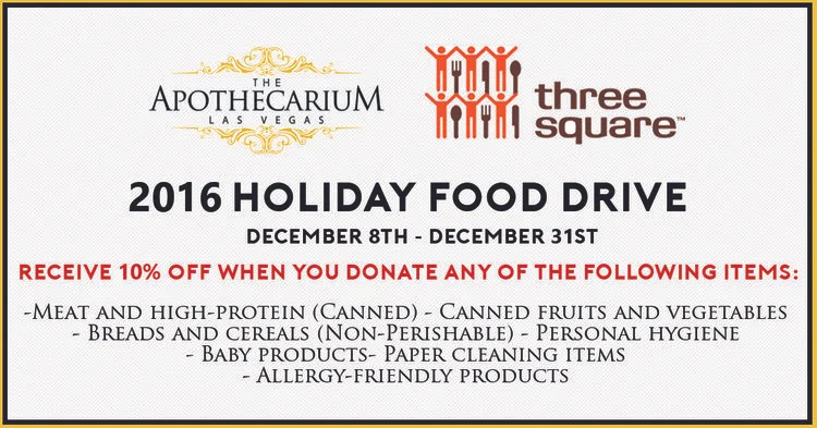 The Apothecarium is proud to support Three Square