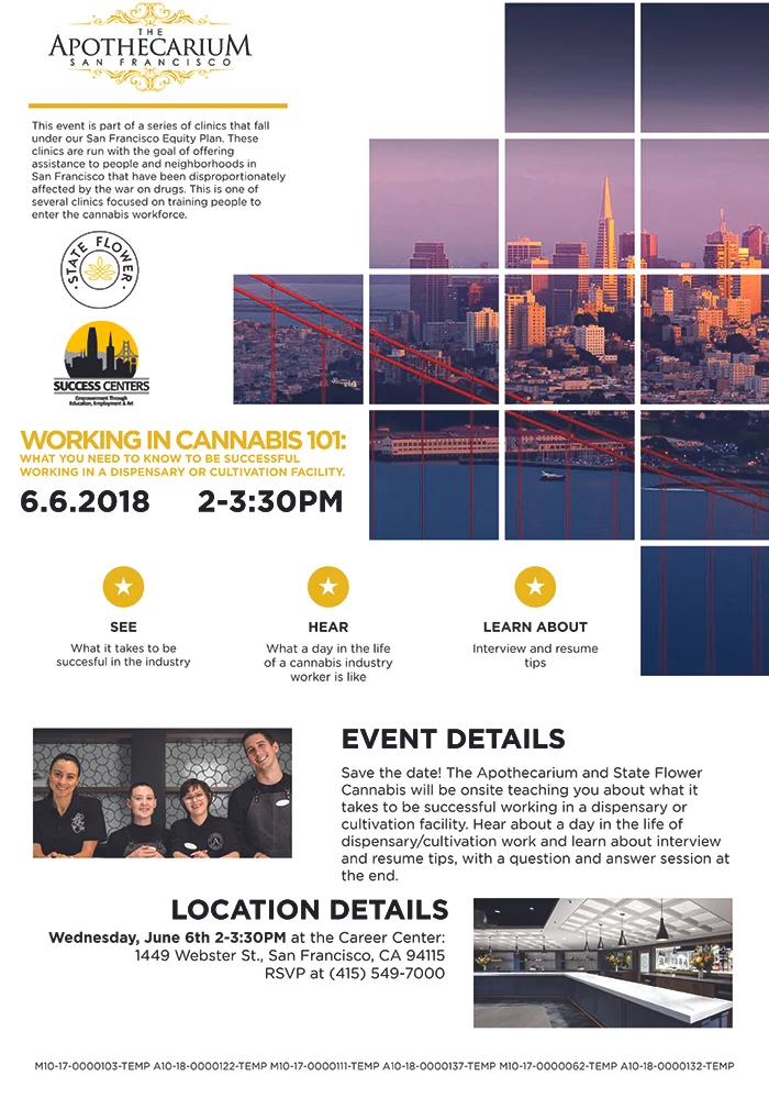 the apothecarium san francisco discusses their equity plan clinic on working in cannabis