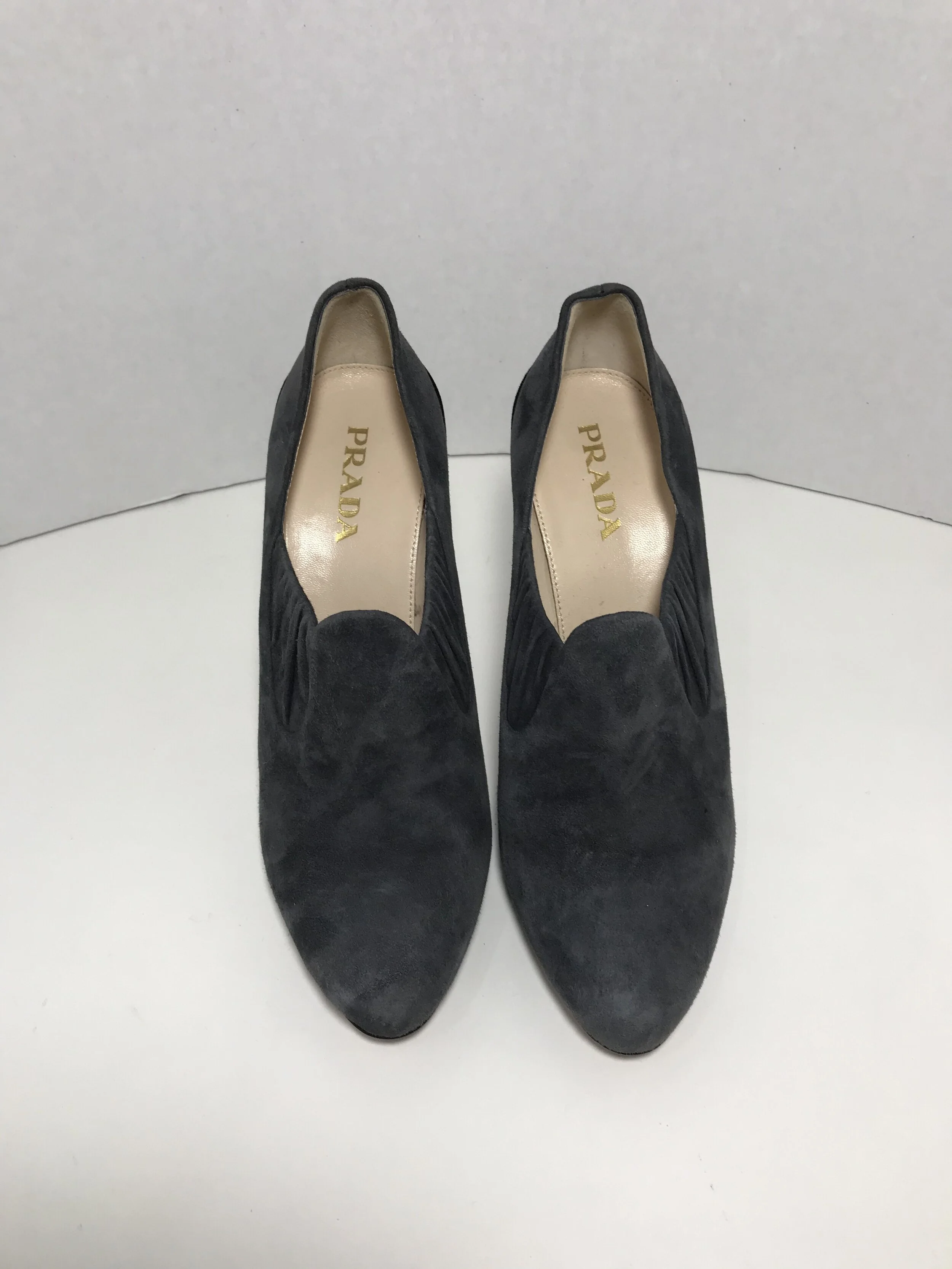 Prada Suede Heels, Size 36.5