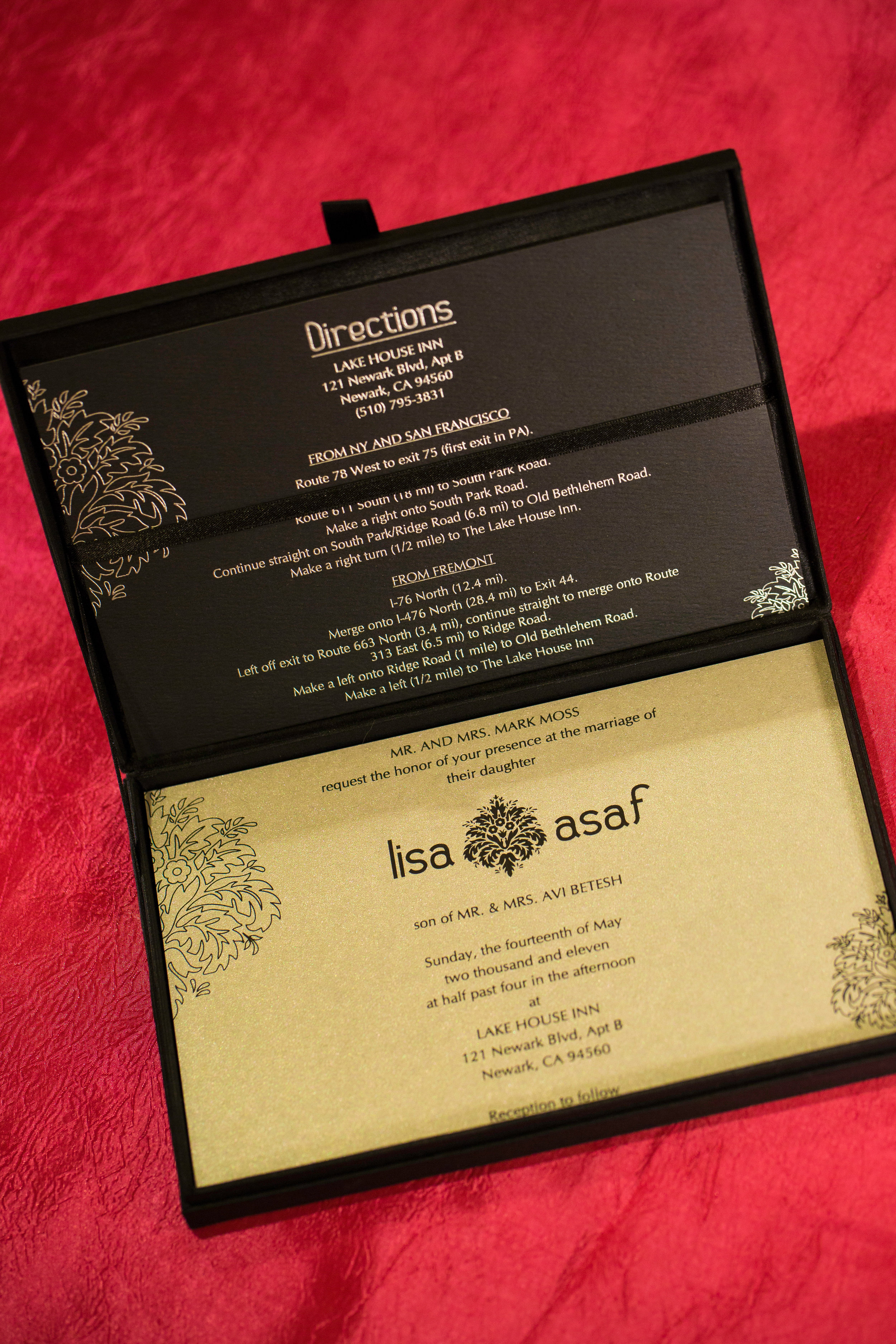 Directions or a Map Card are handy pieces of information for your guests
