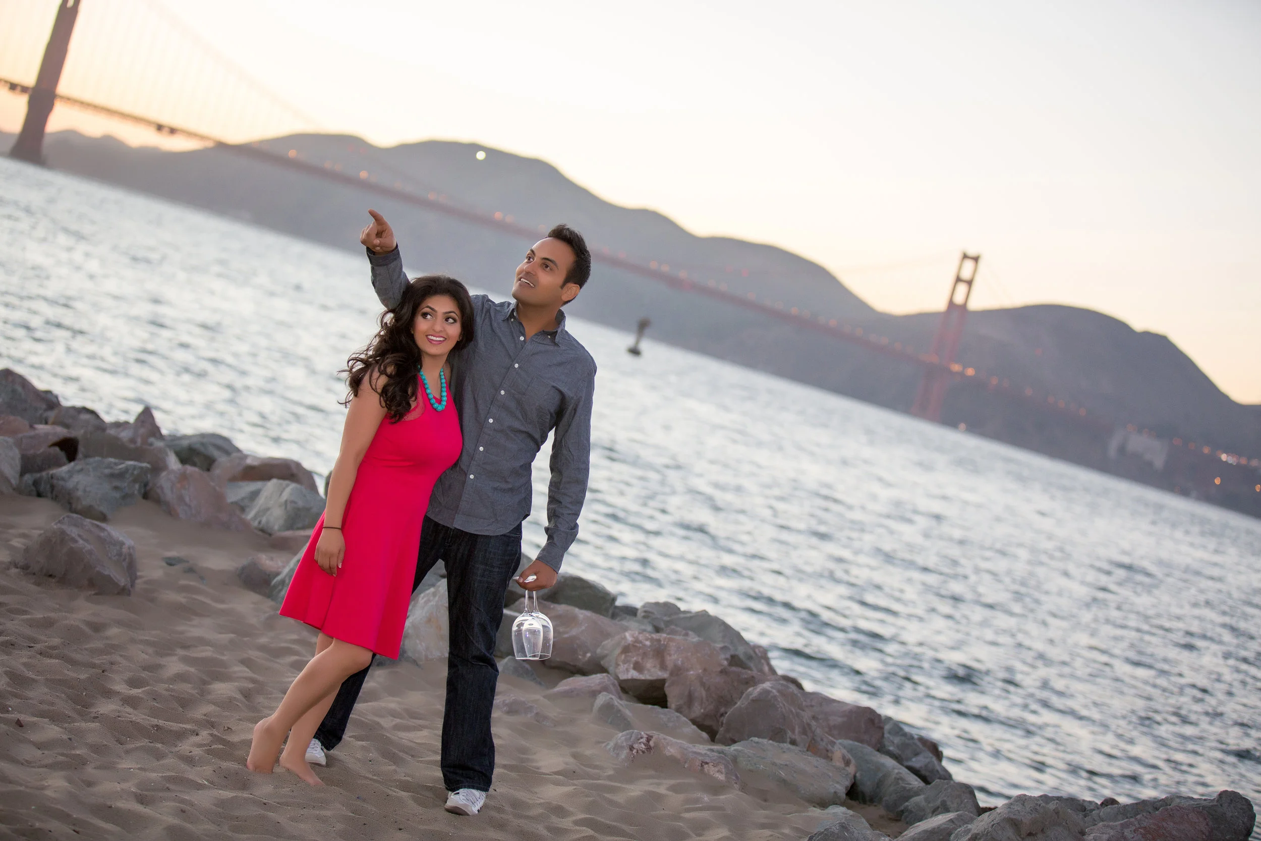 The Happy Couple visiting the Golden Gate Bridge