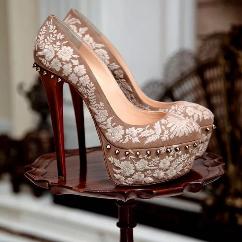 Louboutin pumps inspired by Sabyasachi