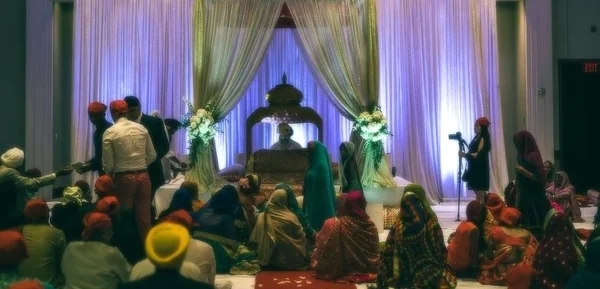 A custom mandap