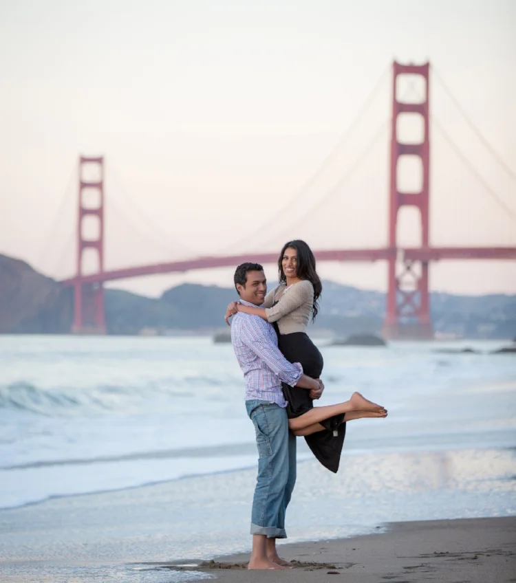 The Golden Gate Bridge is a timeless symbol for The Happy Couple