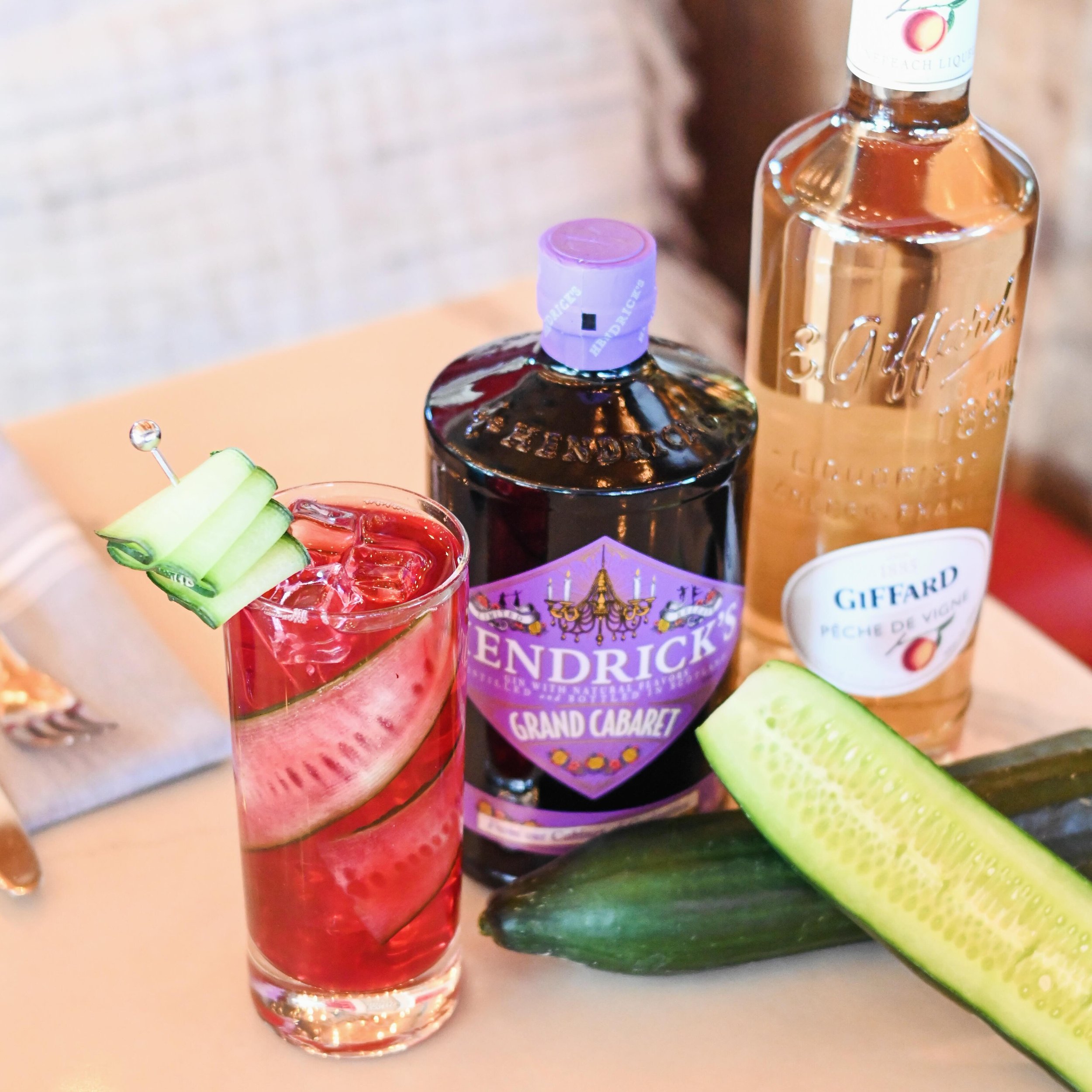 Spring Cocktails have officially arrived, and who doesn&rsquo;t love a good sequel. Meet 2Patio 2Pounder - another delicious gin and cucumber cocktail, featuring Hendricks Grand Cabaret, Giffard Peach, and a house-made Hibiscus-Lime cordial! 🍑🥒