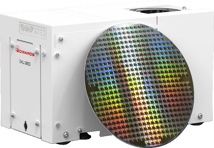The iXL 120 with a semi-con wafer